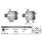 Alternator DENSO DAN1322 IC-DE72F5