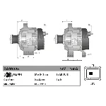 Alternator DENSO DAN1325 IC-D63F21