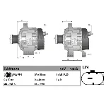 Alternator DENSO DAN1328 IC-D63F23