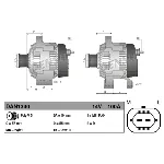 Alternator DENSO DAN1340 IC-D8F79E