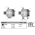 Alternator DENSO DAN1349 IC-DE72F2