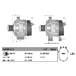 Alternator DENSO DAN1370 IC-F45821