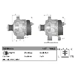 Alternator DENSO DAN1375 IC-E5E0EE