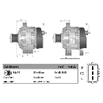 Alternator DENSO DAN1434 IC-G0KE2C