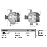 Alternator DENSO DAN981 IC-C40A58