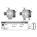 Alternator DENSO DAN987 IC-BF7A06