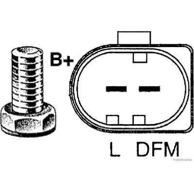 Alternator HERTH+BUSS 32440343 IC-F59D83