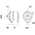 Alternator LETRIKA MG 123 IC-DC150F
