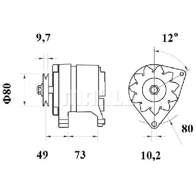 Alternator LETRIKA MG 123 IC-DC150F