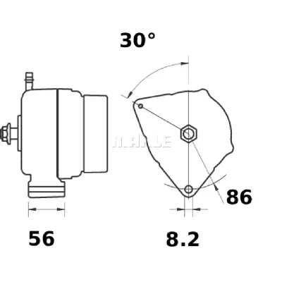 Alternator LETRIKA MG 177 IC-DC1720