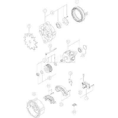 Alternator LETRIKA MG 188 IC-DC172C