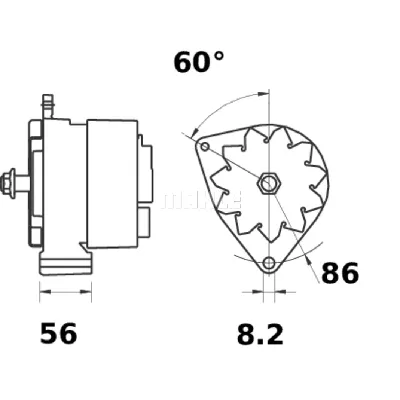 Alternator LETRIKA MG 209 IC-DC173E
