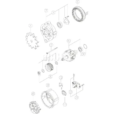 Alternator LETRIKA MG 209 IC-DC173E