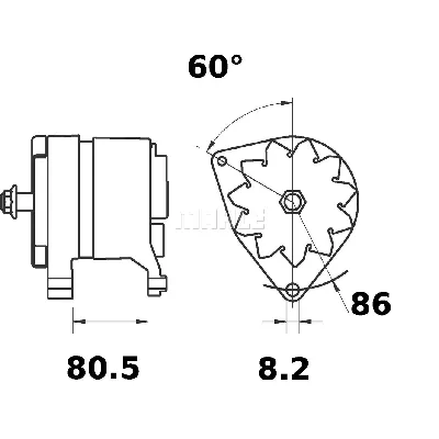 Alternator LETRIKA MG 212 IC-DC1742
