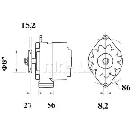 Alternator LETRIKA MG 215 IC-DC1743
