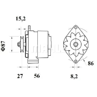 Alternator LETRIKA MG 215 IC-DC1743