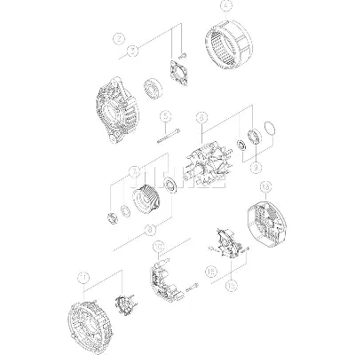 Alternator LETRIKA MG 23 IC-DC1750