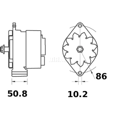 Alternator LETRIKA MG 233 IC-DC1752
