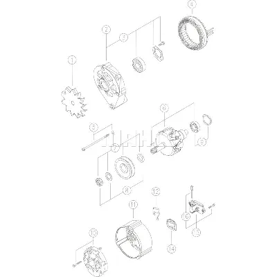 Alternator LETRIKA MG 233 IC-DC1752