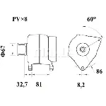 Alternator LETRIKA MG 246 IC-DC175B