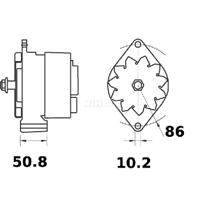 Alternator LETRIKA MG 279 IC-DC176E
