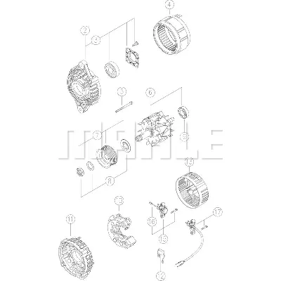 Alternator LETRIKA MG 29 IC-DC1776