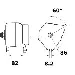 Alternator LETRIKA MG 308 IC-DC177F