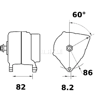 Alternator LETRIKA MG 308 IC-DC177F