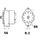 Alternator LETRIKA MG 313 IC-DC1783