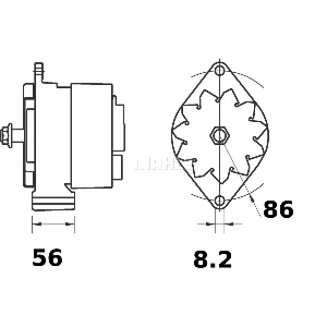 Alternator LETRIKA MG 313 IC-DC1783