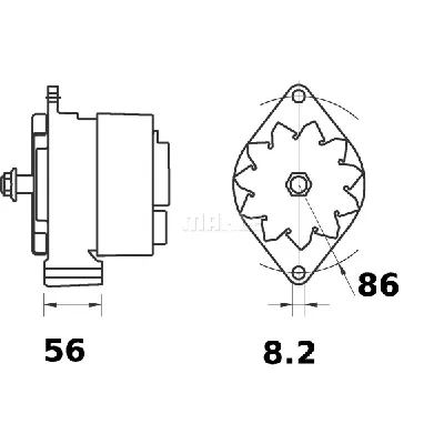 Alternator LETRIKA MG 313 IC-DC1783