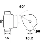 Alternator LETRIKA MG 329 IC-DC178E