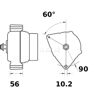 Alternator LETRIKA MG 344 IC-DC179B