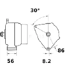 Alternator LETRIKA MG 353 IC-DC17A3