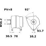 Alternator LETRIKA MG 38 IC-DC1434