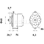 Alternator LETRIKA MG 396 IC-DC17C7