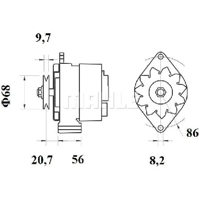 Alternator LETRIKA MG 396 IC-DC17C7