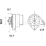 Alternator LETRIKA MG 432 IC-DC17E4