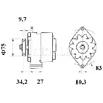 Alternator LETRIKA MG 478 IC-DC1807