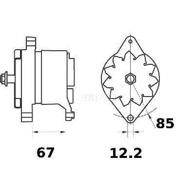 Alternator LETRIKA MG 515 IC-DC1820