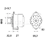 Alternator LETRIKA MG 530 IC-DC1831