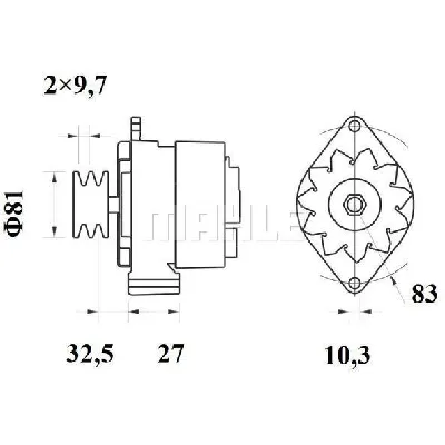 Alternator LETRIKA MG 530 IC-DC1831
