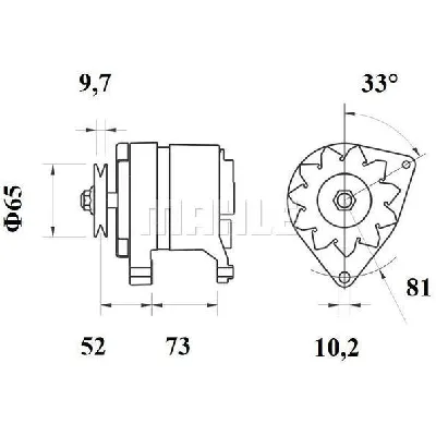 Alternator LETRIKA MG 535 IC-DC1836