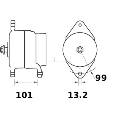 Alternator LETRIKA MG 575 IC-DC1855