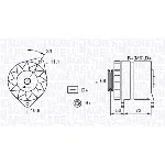 Alternator MAGNETI MARELLI 063321154010 IC-A7A313