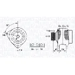Alternator MAGNETI MARELLI 063341730010 IC-623802