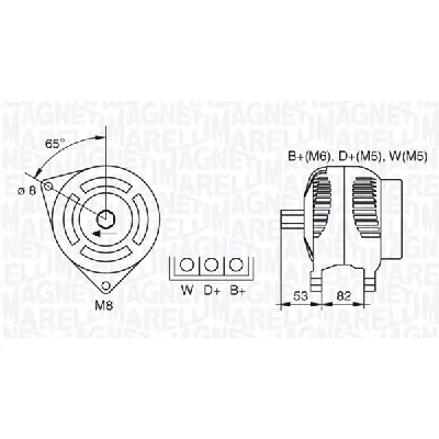 Alternator MAGNETI MARELLI 063377462010 IC-AA961C