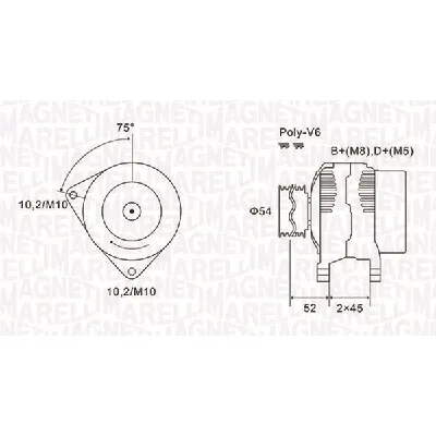 Alternator MAGNETI MARELLI 063731496010 IC-E319D7
