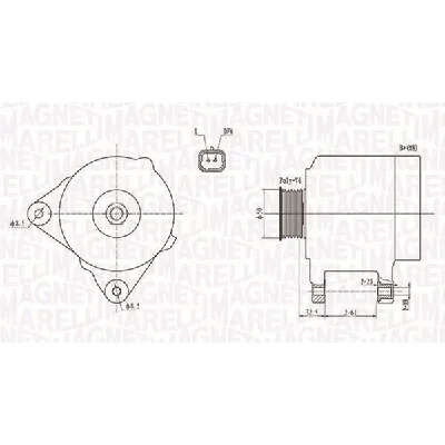 Alternator MAGNETI MARELLI 063731824010 IC-E31EB3