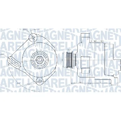 Alternator MAGNETI MARELLI 063731886010 IC-G0R5GX